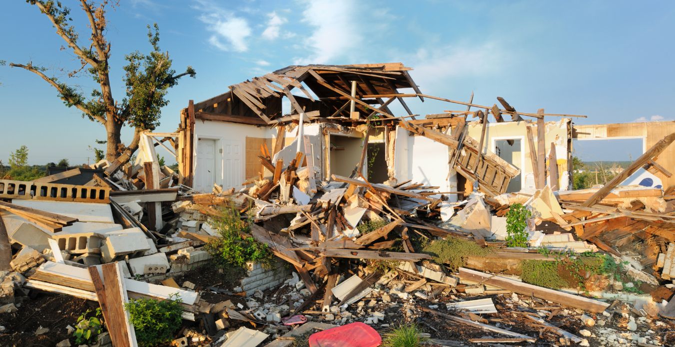 Home destroyed by tornado